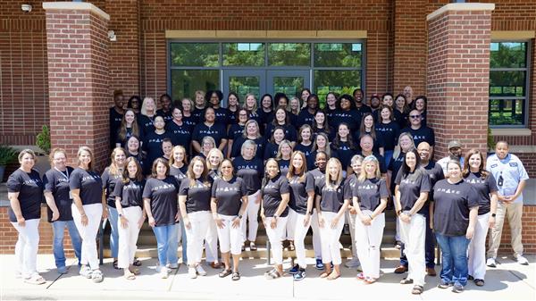 This is an image of the faculty and staff that serve at Drake Middle School.